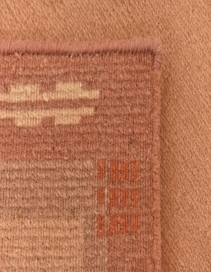 Detail image of  2' 4 x 4' 7  Hand Knotted Nepal Wool Rug