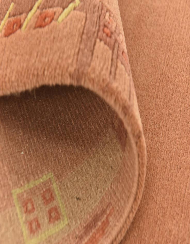 Detail image of  2' 4 x 4' 7  Hand Knotted Nepal Wool Rug