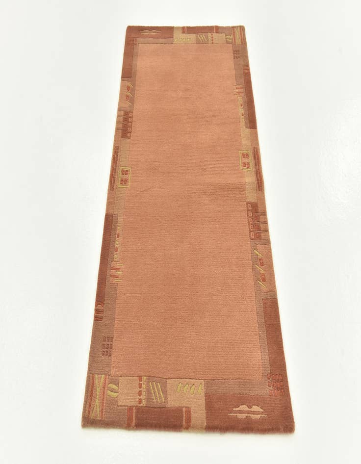 Detail image of  2' 4 x 4' 7  Hand Knotted Nepal Wool Rug