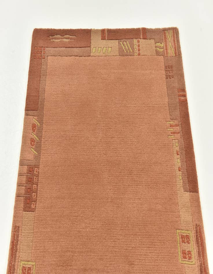 Detail image of  2' 4 x 4' 7  Hand Knotted Nepal Wool Rug