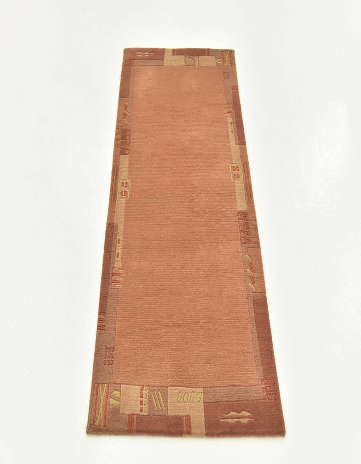 Detail image of  2' 4 x 4' 7  Hand Knotted Nepal Wool Rug