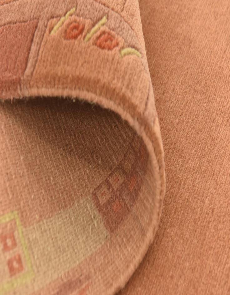 Detail image of  2' 4 x 4' 7  Hand Knotted Nepal Wool Rug