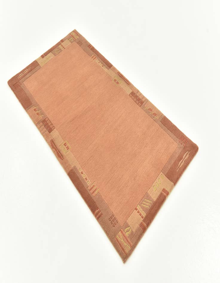 Detail image of  2' 4 x 4' 6  Hand Knotted Nepal Wool Rug