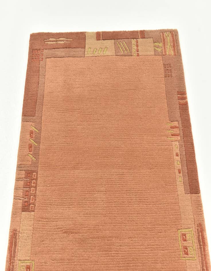 Detail image of  2' 4 x 4' 6  Hand Knotted Nepal Wool Rug