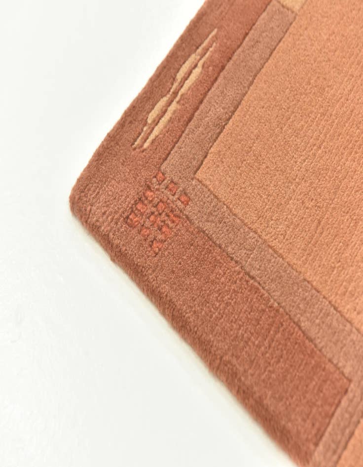 Detail image of  2' 4 x 4' 6  Hand Knotted Nepal Wool Rug