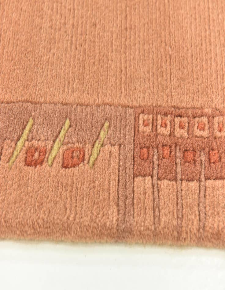 Detail image of  2' 4 x 4' 6  Hand Knotted Nepal Wool Rug