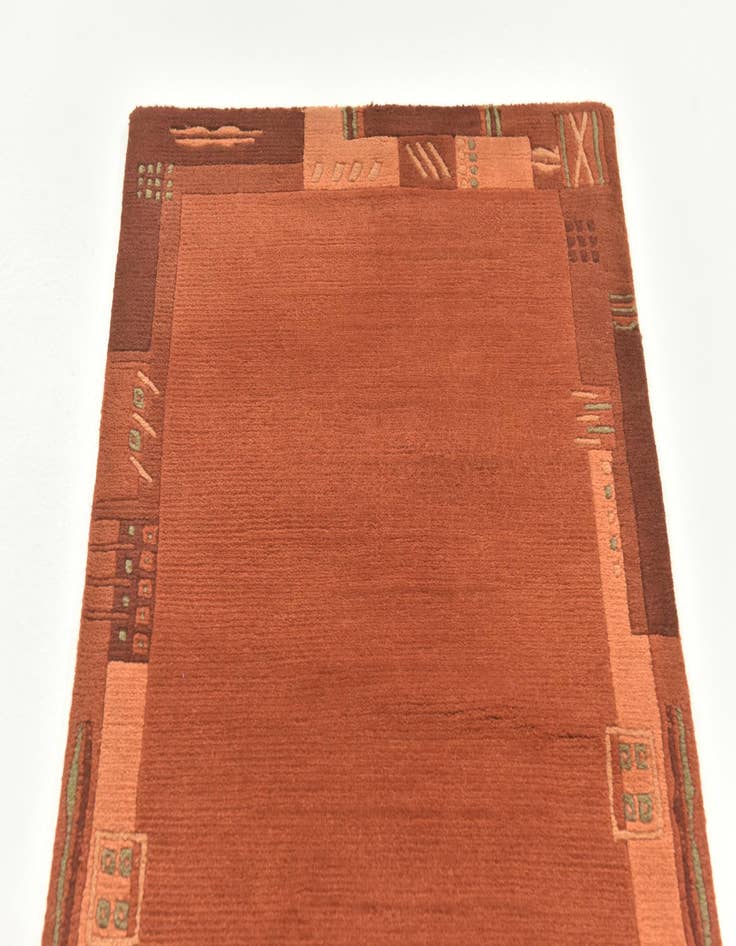 Detail image of  2' 4 x 4' 6  Hand Knotted Nepal Wool Rug