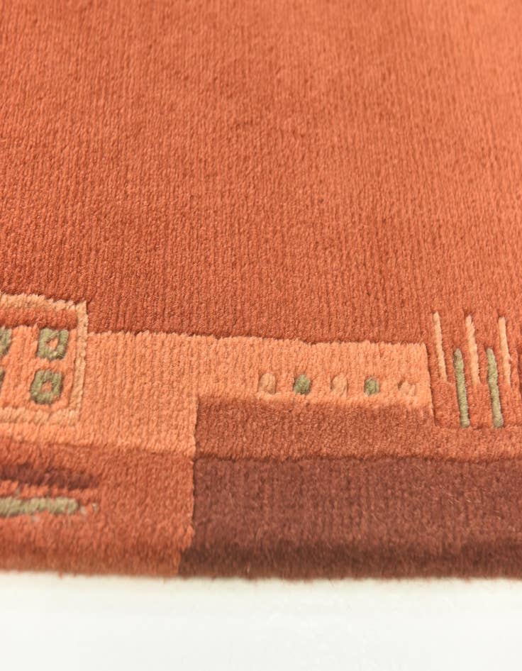 Detail image of  2' 4 x 4' 6  Hand Knotted Nepal Wool Rug