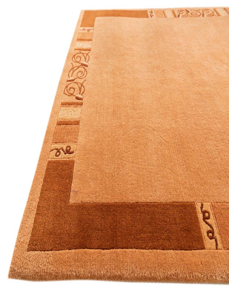 Detail image of  4' 8 x 6' 7  Hand Knotted Nepal Wool Rug