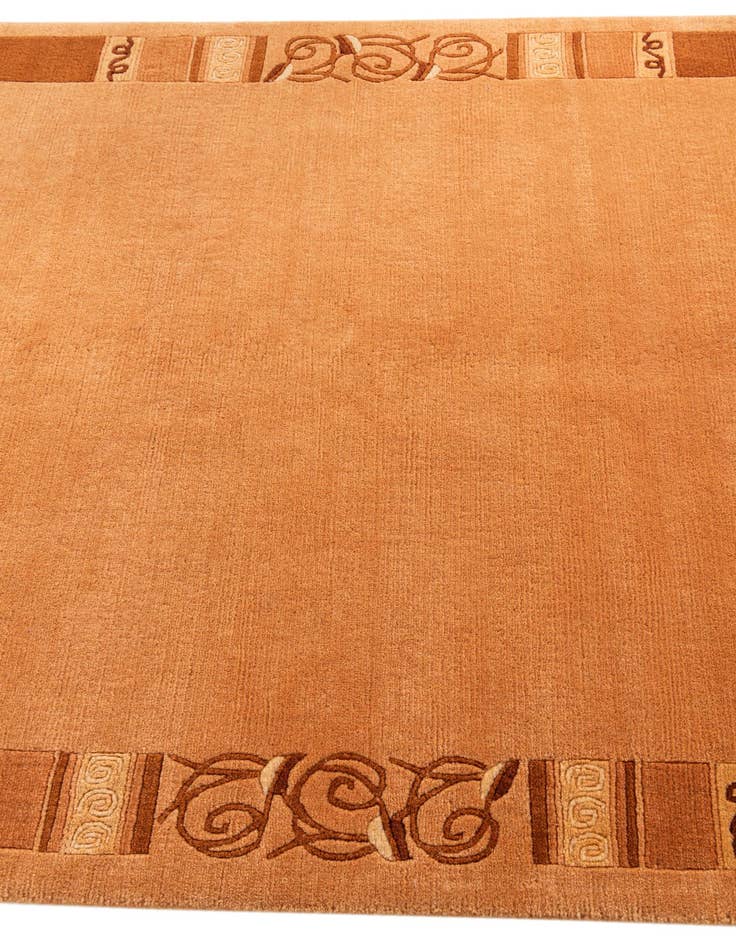 Detail image of  4' 8 x 6' 7  Hand Knotted Nepal Wool Rug