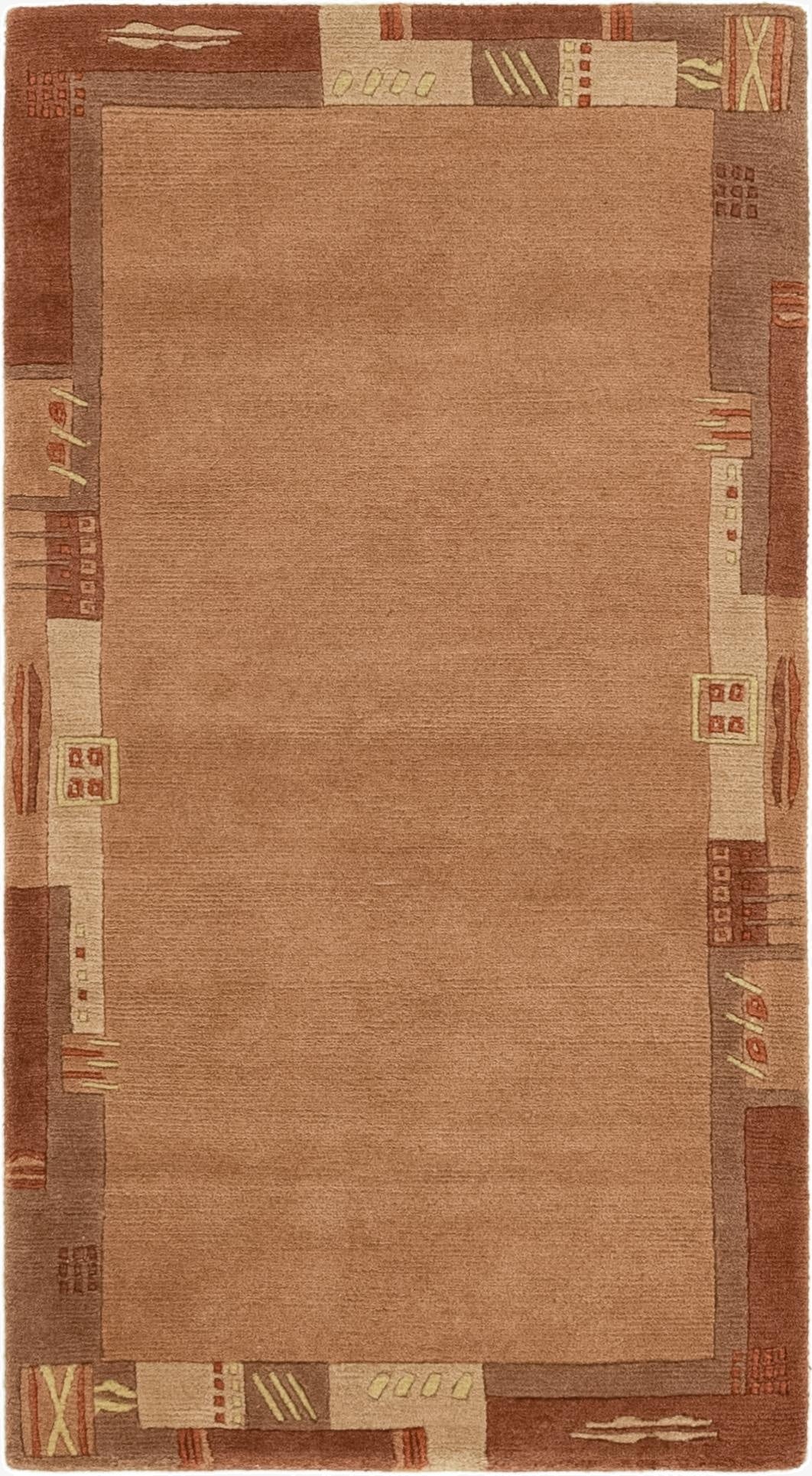  2' 5 x 4' 7  Hand Knotted Nepal Wool Rug