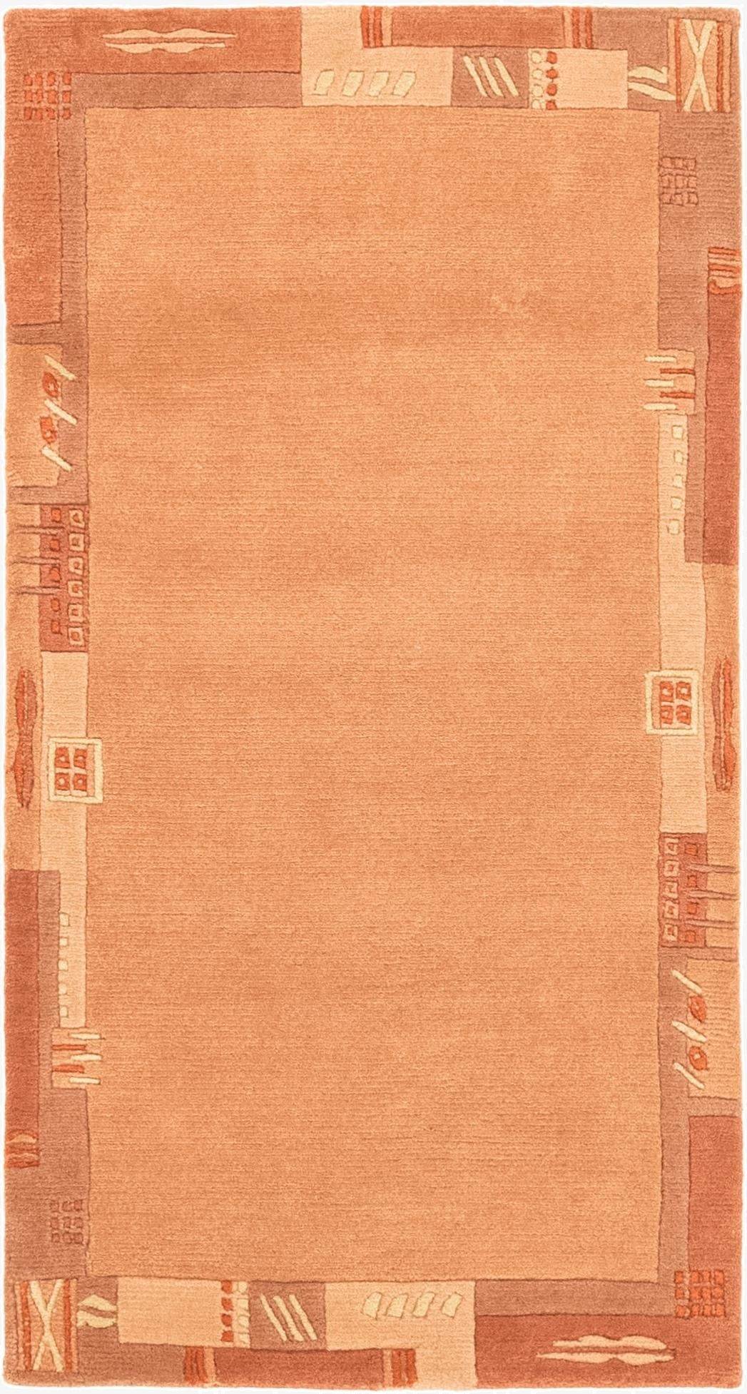  2' 5 x 4' 8  Hand Knotted Nepal Wool Rug