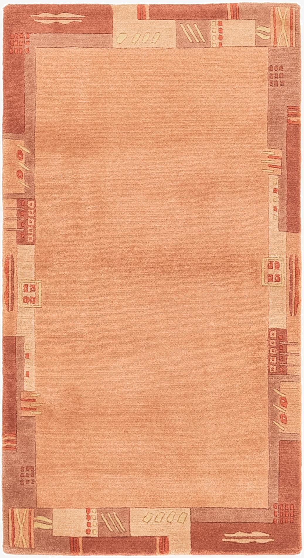  2' 5 x 4' 7  Hand Knotted Nepal Wool Rug