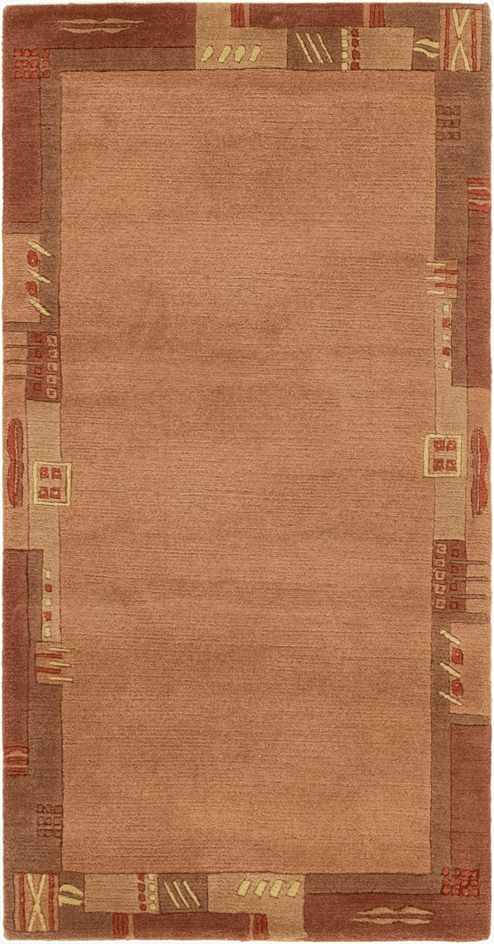  2' 4 x 4' 7  Hand Knotted Nepal Wool Rug