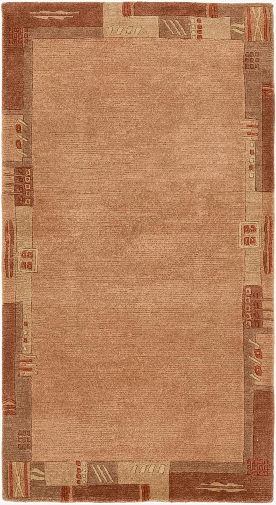  2' 5 x 4' 8  Hand Knotted Nepal Wool Rug