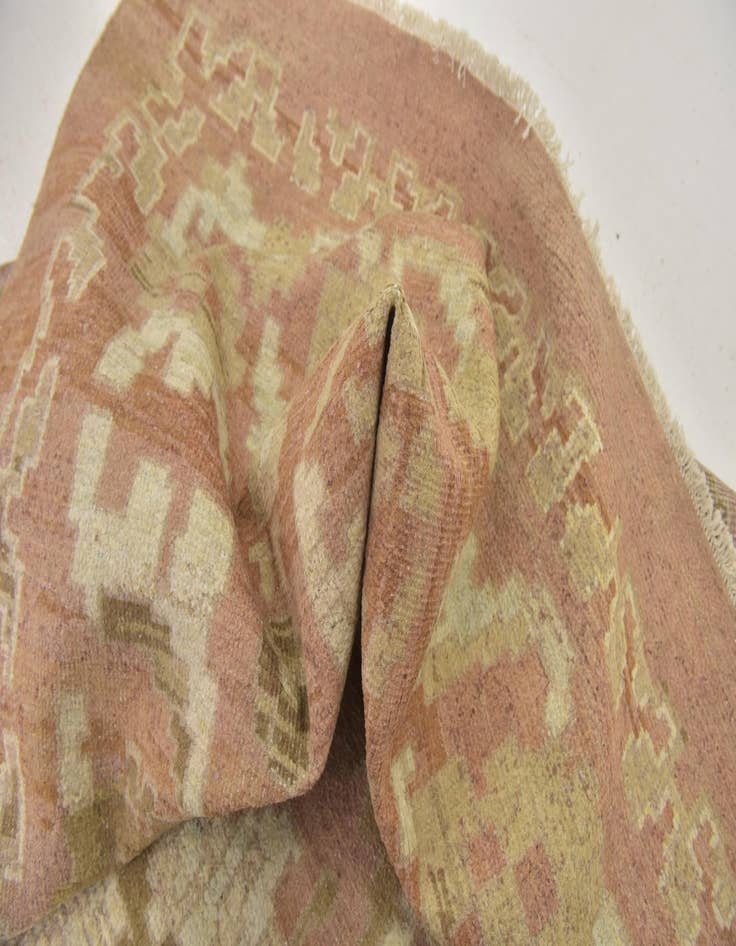 Detail image of  12' 9 x 19' 2  Hand Knotted Oushak Wool Rug