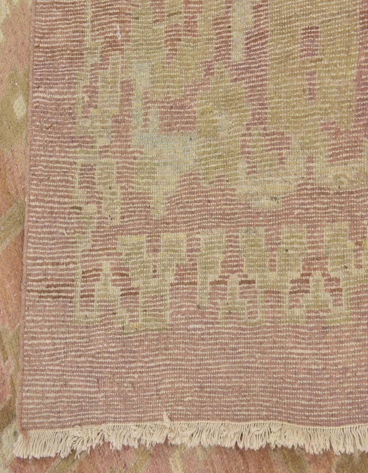 Detail image of  12' 9 x 19' 2  Hand Knotted Oushak Wool Rug