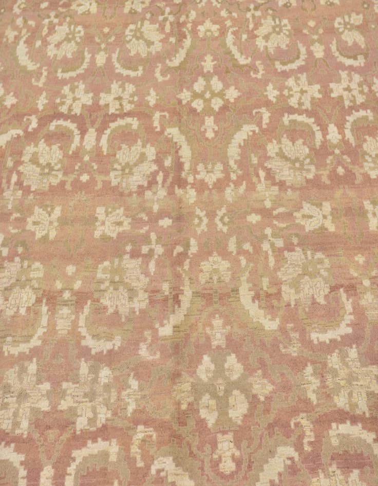 Detail image of  12' 9 x 19' 2  Hand Knotted Oushak Wool Rug