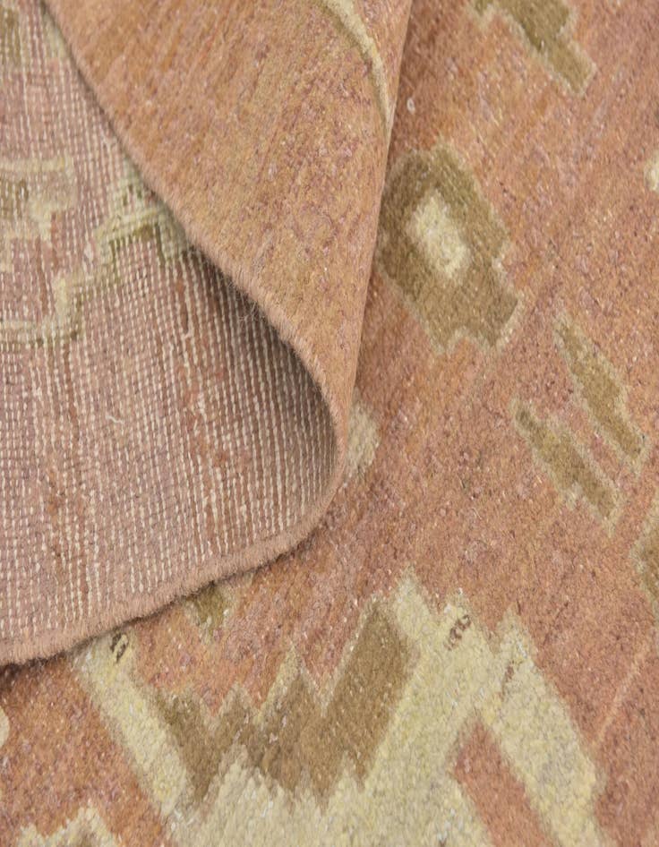 Detail image of  12' 9 x 19' 2  Hand Knotted Oushak Wool Rug