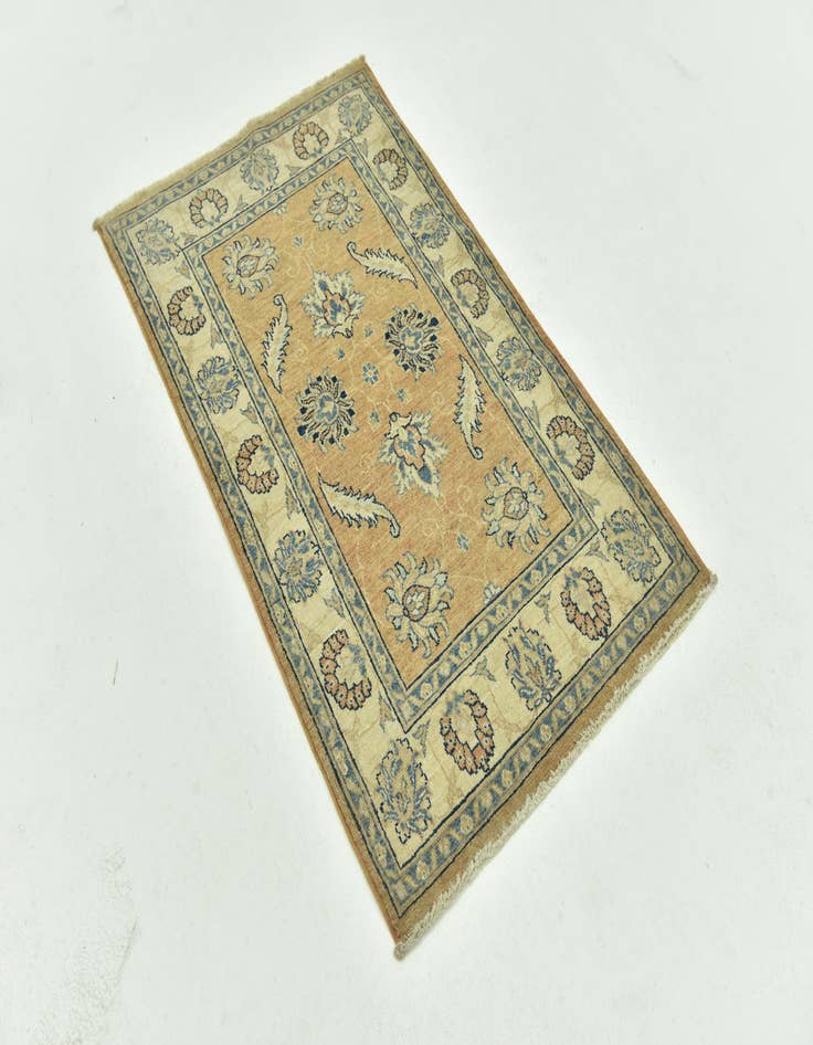 Detail image of  2' 8 x 4' 5  Hand Knotted Peshawar Ziegler Rug