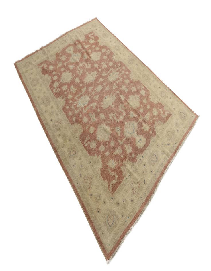 Detail image of  6' 2 x 8' 2  Hand Knotted Peshawar Ziegler Rug