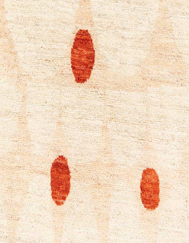 Detail image of  6' 6 x 9' 10  Hand Knotted Peshawar Ziegler Rug