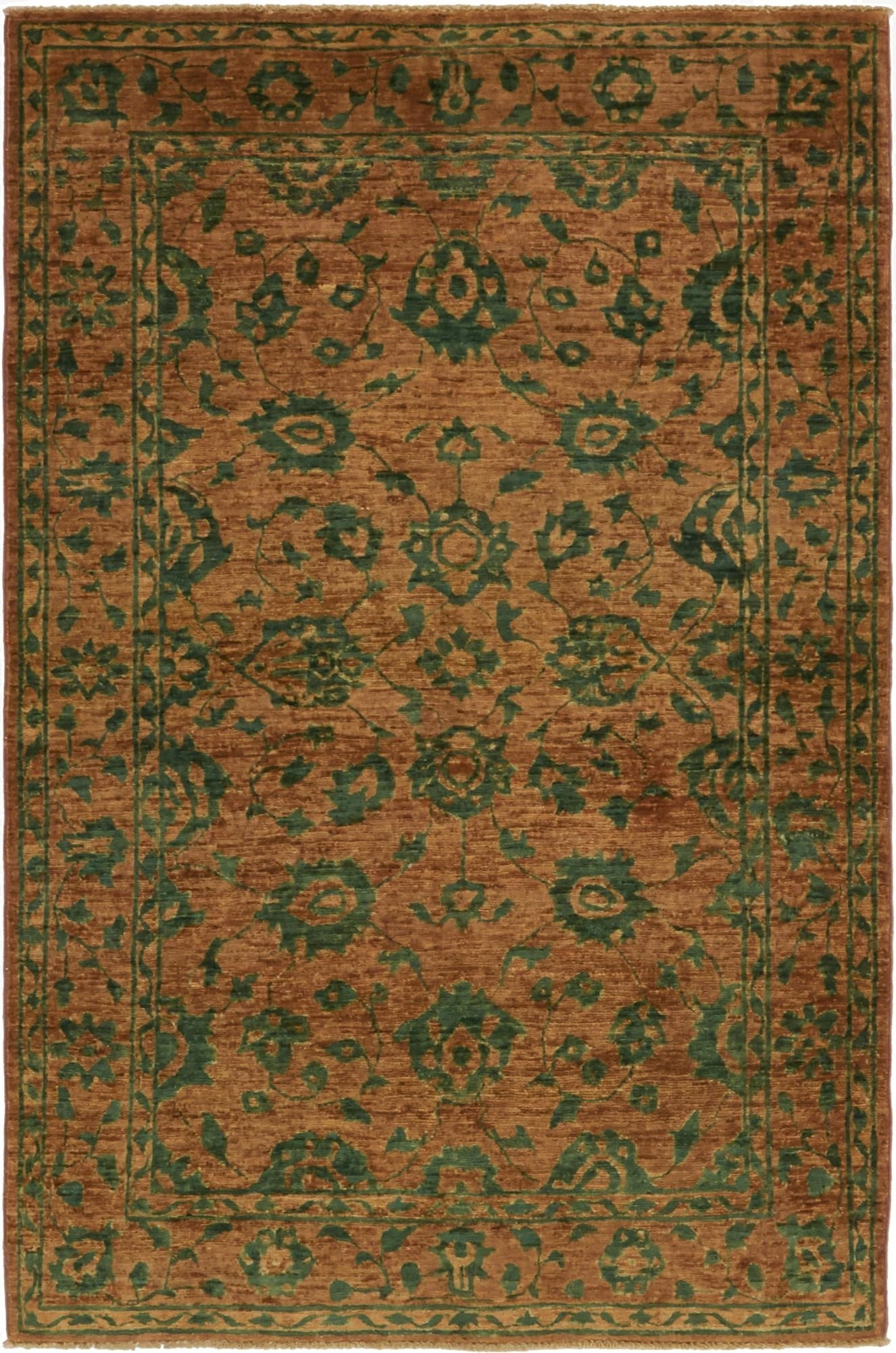  4' x 6'  Hand Knotted Peshawar Ziegler Rug