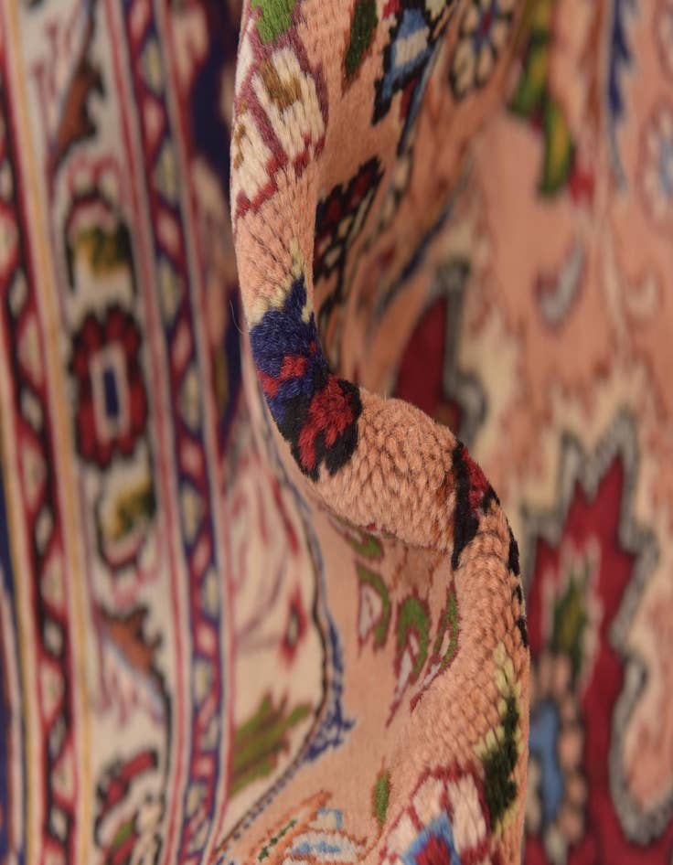 Detail image of  6' 6 x 9' 6  Hand Knotted Tabriz Persian Wool Rug