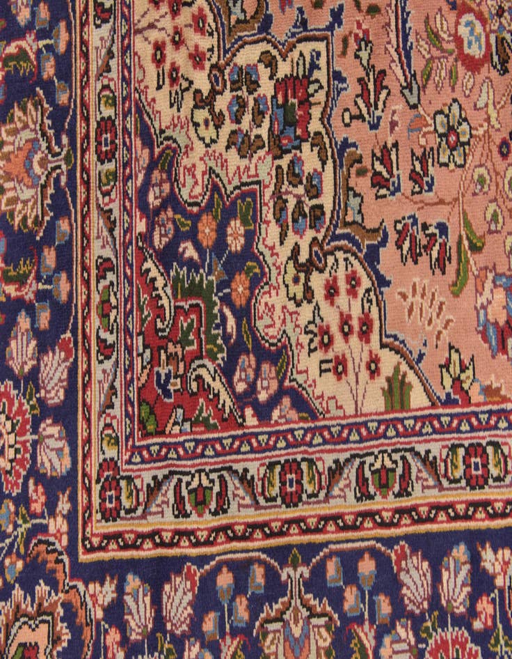 Detail image of  6' 6 x 9' 6  Hand Knotted Tabriz Persian Wool Rug