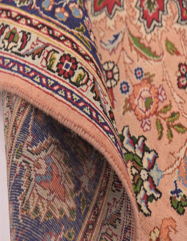 Detail image of  6' 6 x 9' 6  Hand Knotted Tabriz Persian Wool Rug