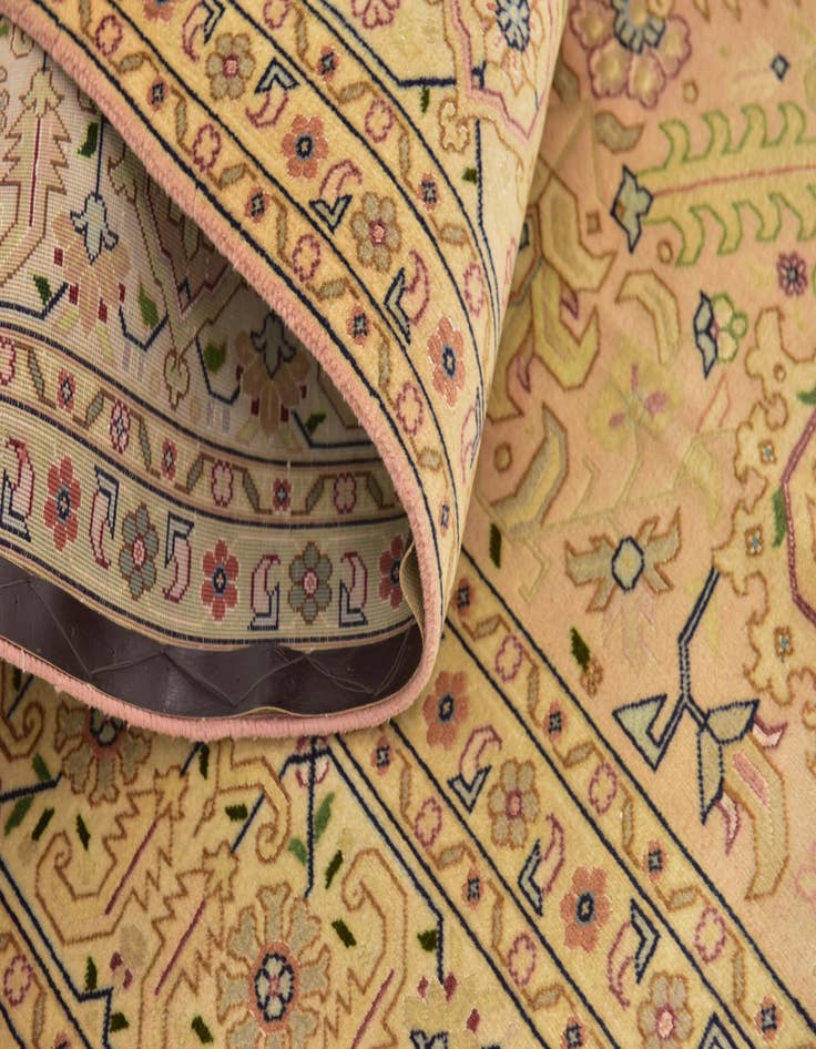 Detail image of  6' 7 x 10'  Hand Knotted Tabriz Persian Rug