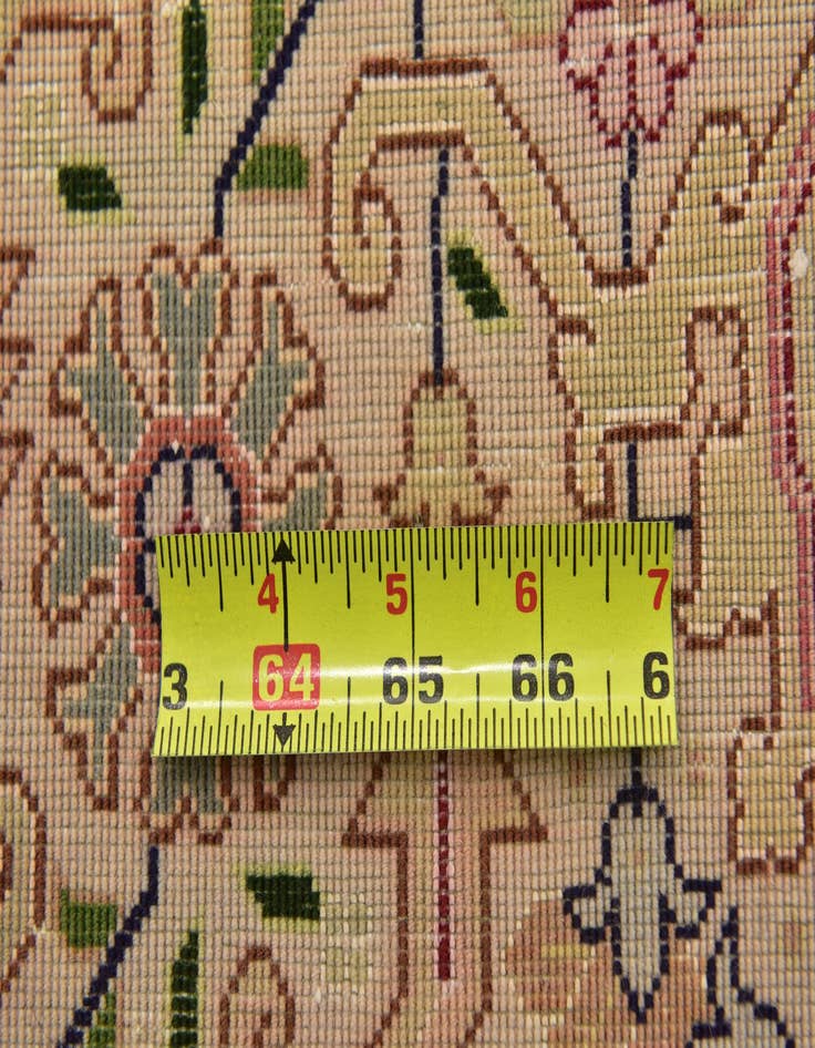 Detail image of  6' 7 x 10'  Hand Knotted Tabriz Persian Rug