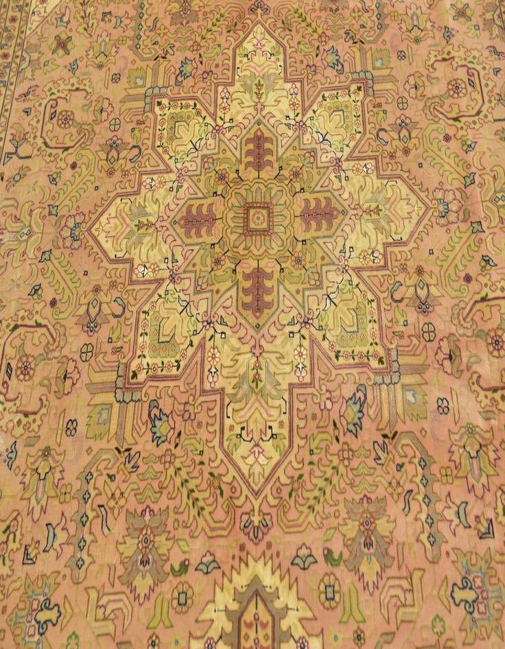 Detail image of  6' 7 x 10'  Hand Knotted Tabriz Persian Rug