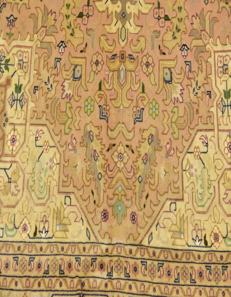 Detail image of  6' 7 x 10'  Hand Knotted Tabriz Persian Rug