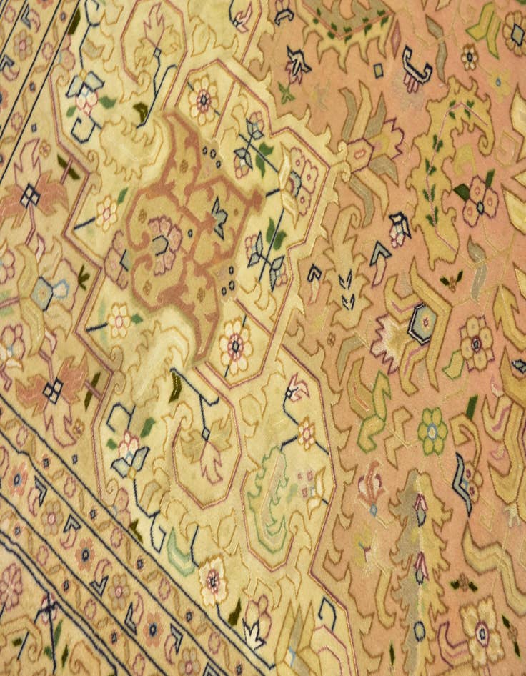 Detail image of  6' 7 x 10'  Hand Knotted Tabriz Persian Rug