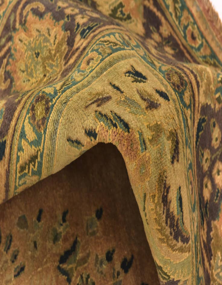 Detail image of  9' 9 x 13'  Hand Knotted Tabriz Persian Wool Rug