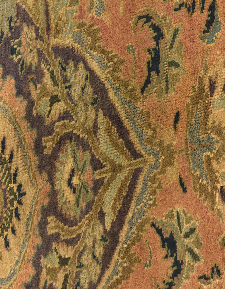 Detail image of  9' 9 x 13'  Hand Knotted Tabriz Persian Wool Rug