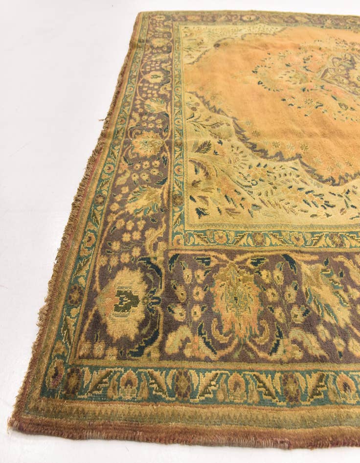 Detail image of  9' 9 x 13'  Hand Knotted Tabriz Persian Wool Rug