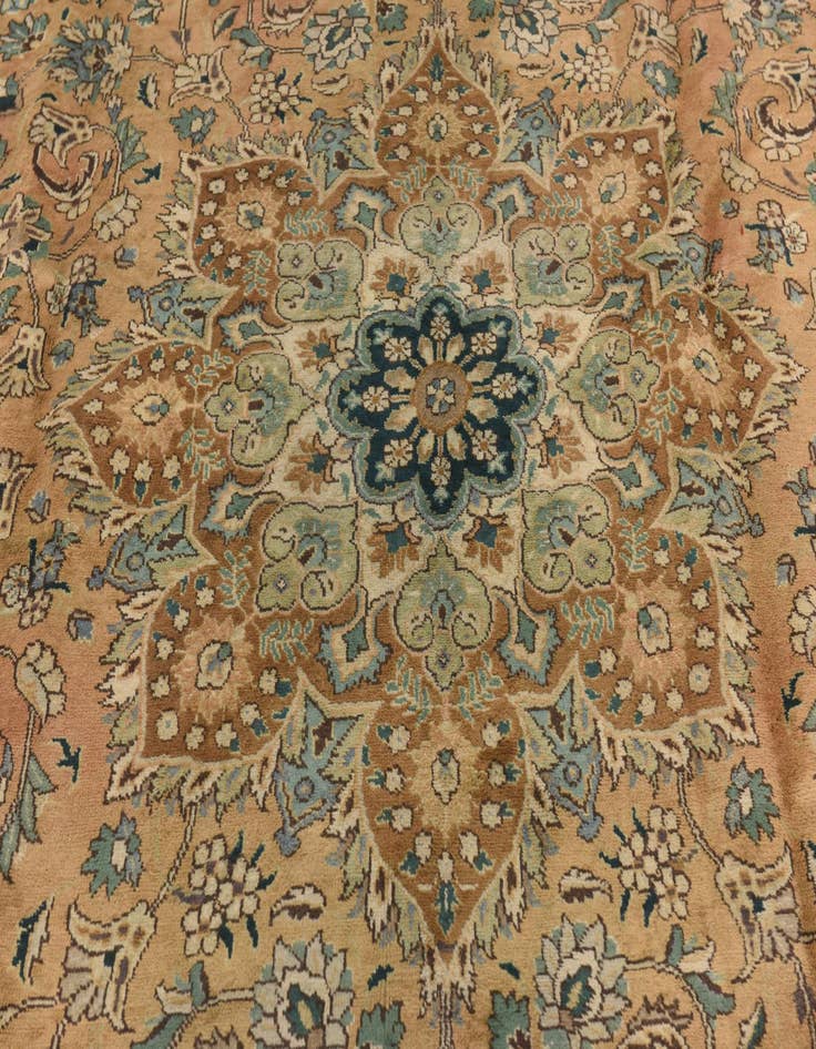 Detail image of  9' 9 x 12' 9  Hand Knotted Tabriz Persian Wool Rug