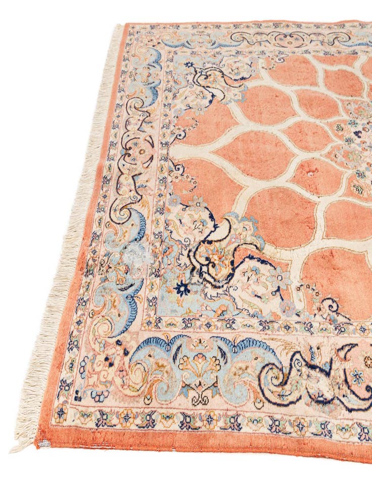 Detail image of 6' 5 x 9' 8 Hand Knotted Tabriz Persian Wool Rug