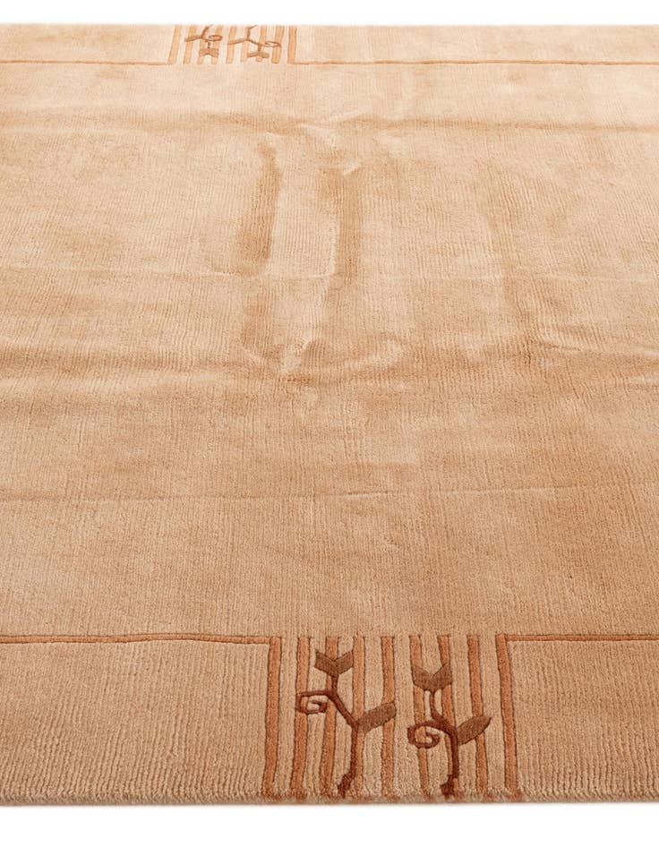 Detail image of  6' 8 x 8' 3  Hand Knotted Tibet Wool Rug