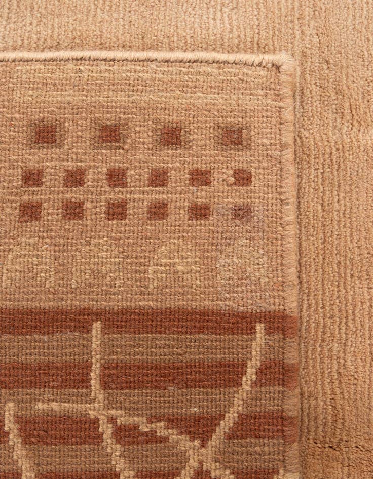 Detail image of  6' 8 x 8' 3  Hand Knotted Tibet Wool Rug