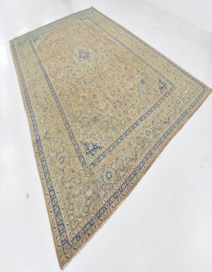 Detail image of  9' 7 x 14' 3  Hand Knotted Ultra Vintage Persian Wool Rug