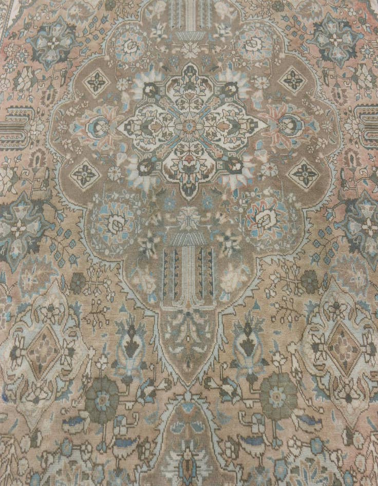 Detail image of  7' 3 x 11' 3  Hand Knotted Ultra Vintage Persian Wool Rug