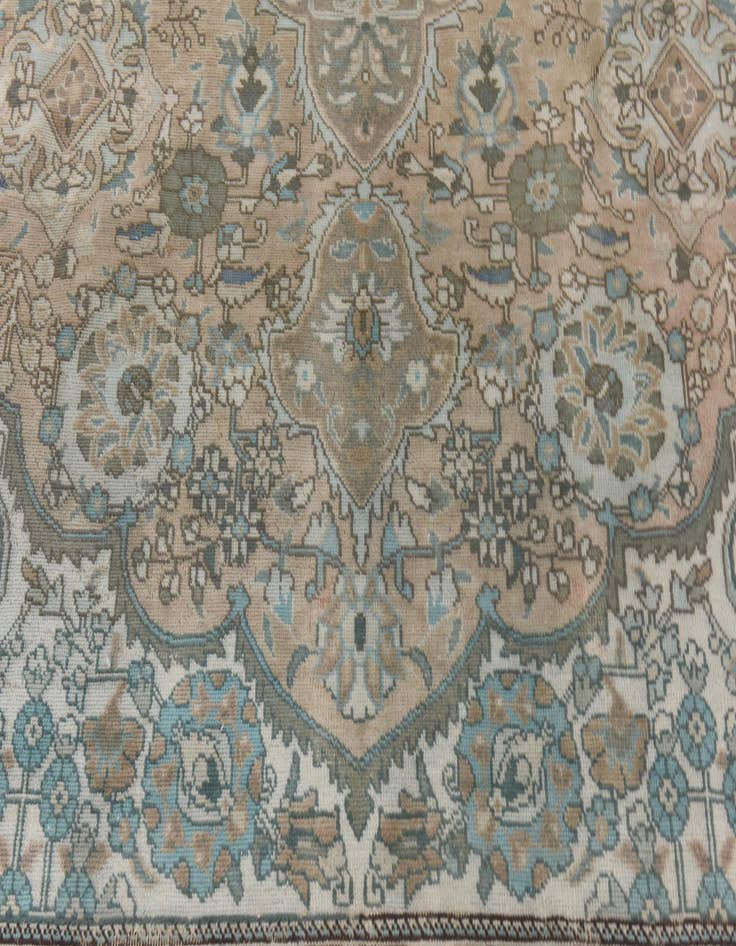 Detail image of  7' 3 x 11' 3  Hand Knotted Ultra Vintage Persian Wool Rug