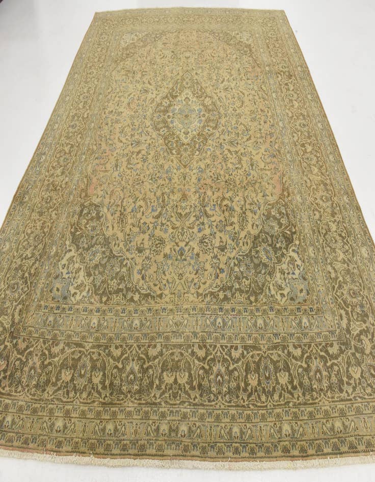 Detail image of  9' 8 x 12' 1  Hand Knotted Ultra Vintage Persian Wool Rug