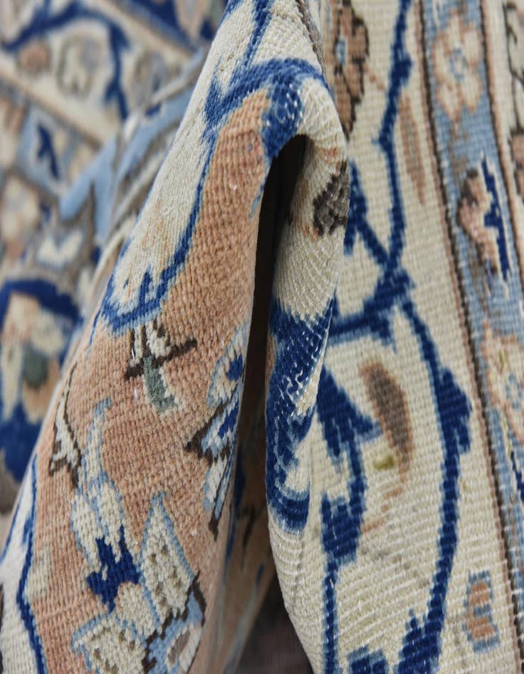 Detail image of  7' x 11' 6  Hand Knotted Ultra Vintage Persian Wool Rug