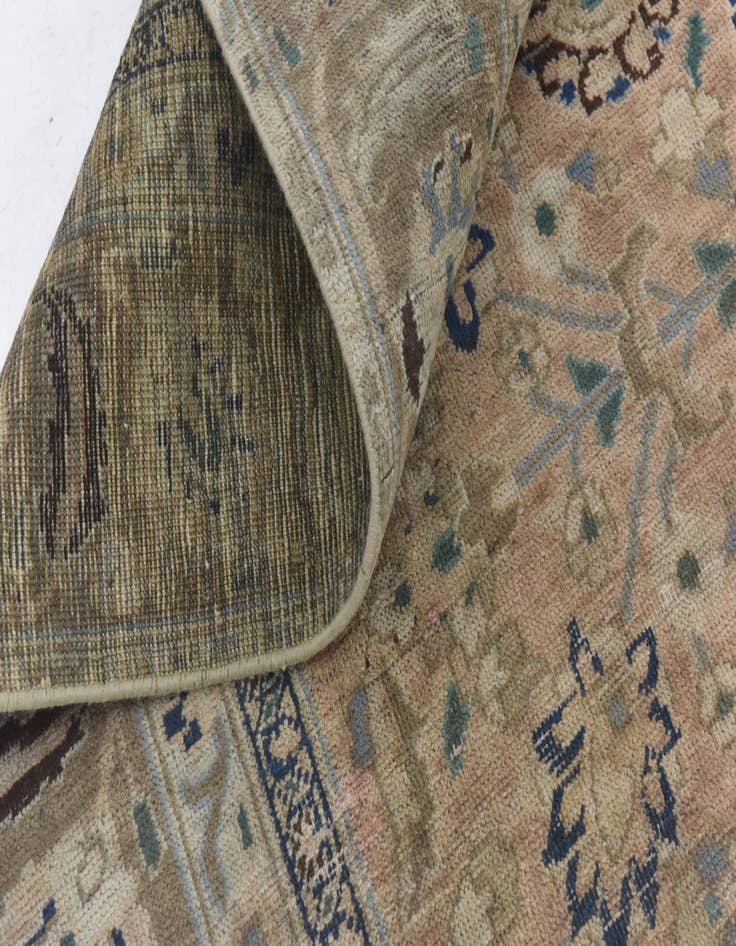 Detail image of  9' x 11' 9  Hand Knotted Ultra Vintage Persian Wool Rug