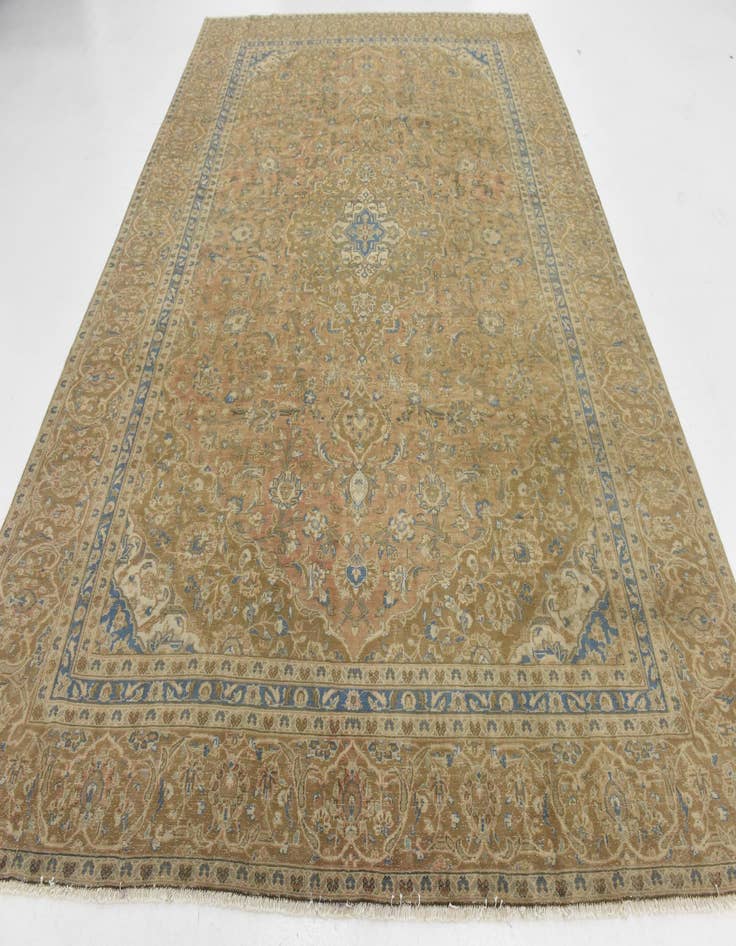 Detail image of  8' 8 x 12'  Hand Knotted Ultra Vintage Persian Wool Rug