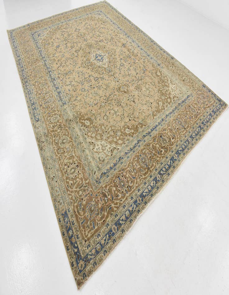 Detail image of  9' 4 x 12' 9  Hand Knotted Ultra Vintage Persian Wool Rug